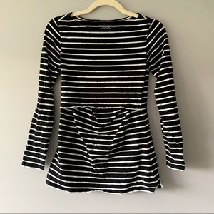 Boob striped nursing top